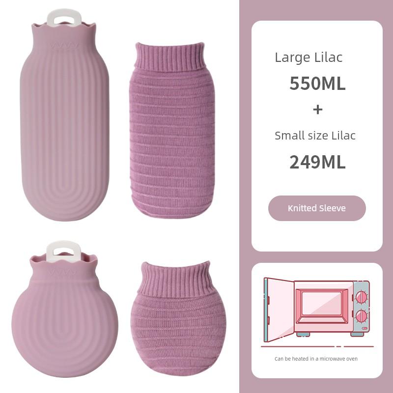 Hot Water Bag Silicone Hand Warmer Large Hot-Water Bag Portable Student Small Size Water Injection Heating Pad Female Winter Stuffed