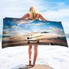 Airplane Pattern Series Seaside Vacation Beach Towel Swimming Bath Towel Sports Towel