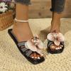 Neue Sommer Neue Damen Hausschuhe Mode Blume Sandalen Badezimmer Hausschuhe Bankett Party Damen Schuhe
