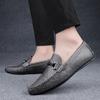 Male Loafers Men's Leather Slip-on Classic Shoes Soft Sole Comfortable Moccasin Casual Shoes 2024 New Designer Men Shoes