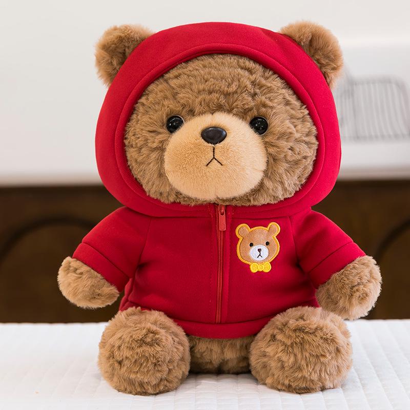 Casual Teddy Bear Plush Toy with Sweater - Children's Birthday Gift
