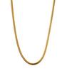 High End 18K Gold Plated Herringbone Choker Necklace Snake Stainless Steel Necklace