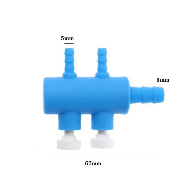 Aquarium Air Pump Hose Splitter Air Distributor Adjustable Tracheal Shunt Single Hole Oxygen Booster Pump Adapter Accessories