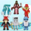 9cm New Steal a Brainrot Game No.9 House Figure 6Pcs/Set Decoration Collection Birthday Gifts Toys for Kids Halloween Christmas