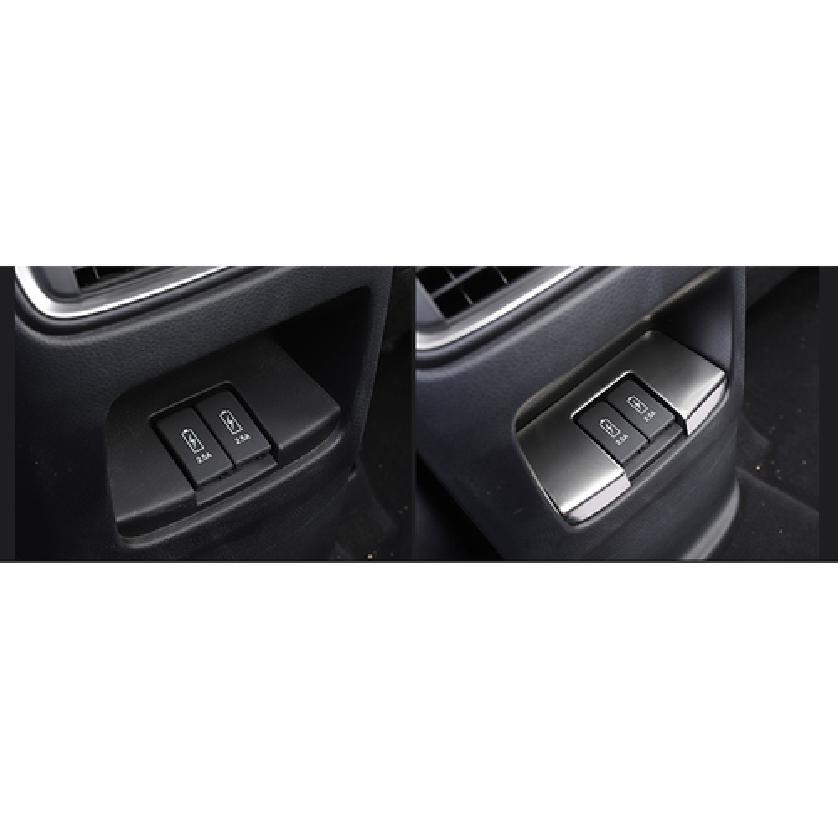 Fit For Honda CRV CR-V 2017- Cover Trim Silver Steel Rear Row USB Panel 1PCS