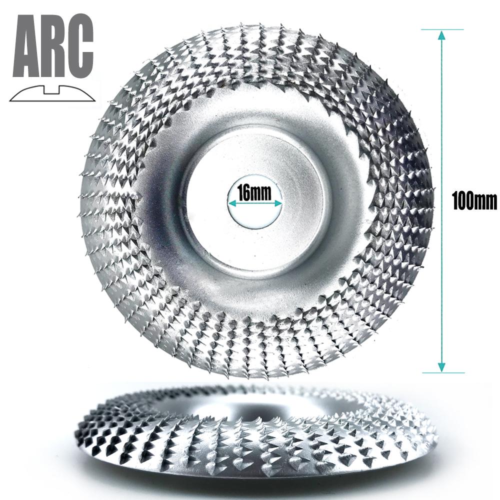 

16/22 мм Отверстие 100 мм Угол дуги Шлифовальный круг Формирование дерева Шлифовальные диски Деревообработка Шлифовальный круг Вращающиеся абразивы