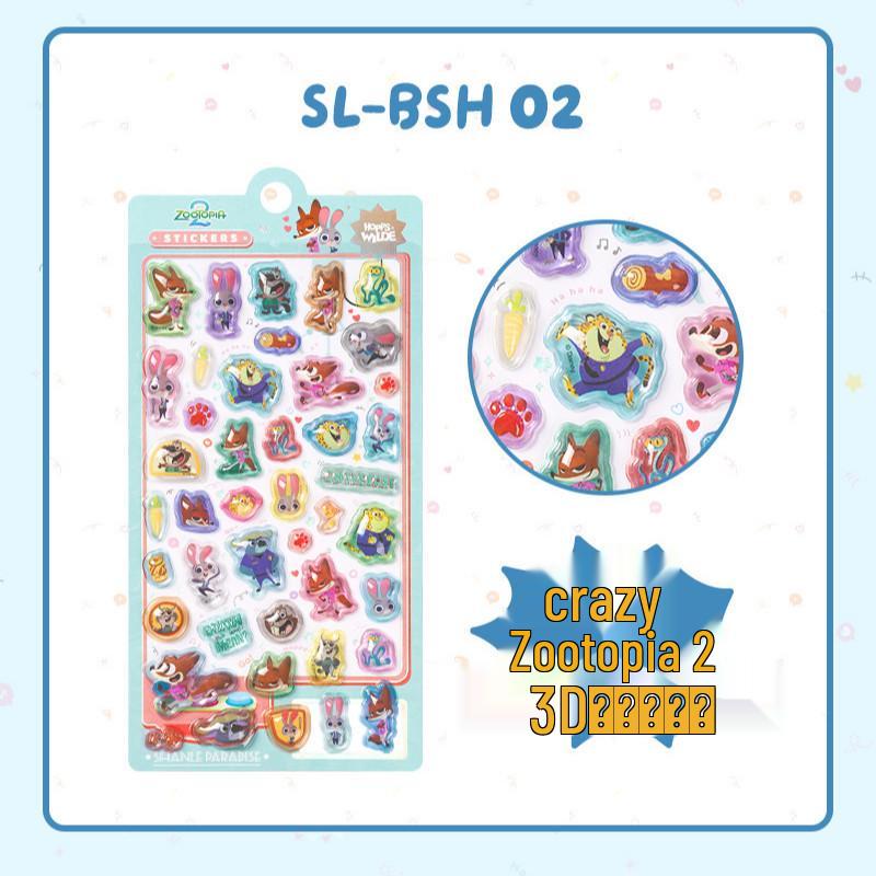 Popular 3D Animal Cartoon Crystal Stickers for Kids' Phone Cases