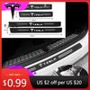 Car Sticker 2025 New Carbon Fiber Car Door Threshold Sticker Auto Trunk Protective Strip For Tesla Model 3 X S Y Accessori