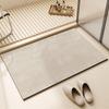Wabi-Sabi Diatom Mud Bathroom Mats: Absorbent, Quick-Drying, Non-Slip, Dirt & Wear-Resistant.