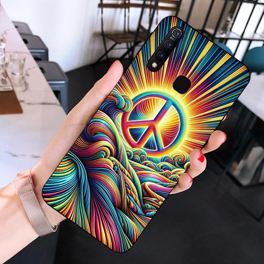 

Psychedelic Art Peace Phone Case For Huawei Mate 10 20 30 40 50 lite pro Nova 3 3i 5 6 SE 7 pro 7SE Huawei Mate30Pro