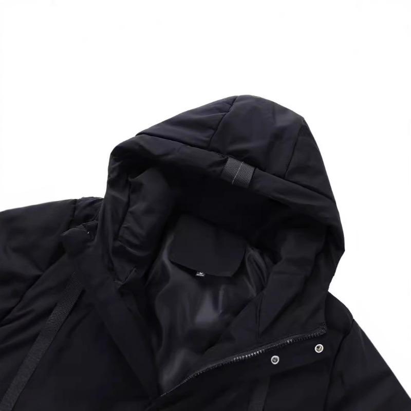 Winter Wear Men's Thickened Warm Medium and Long Hooded Clothes Men's Jacket Loose Coat Men