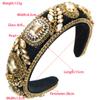 Luxurious Baroque Full Diamond Headband Sponge Hair Accessories For Women Shining Party Hairbands Hair Band Hoop Girl Headwear