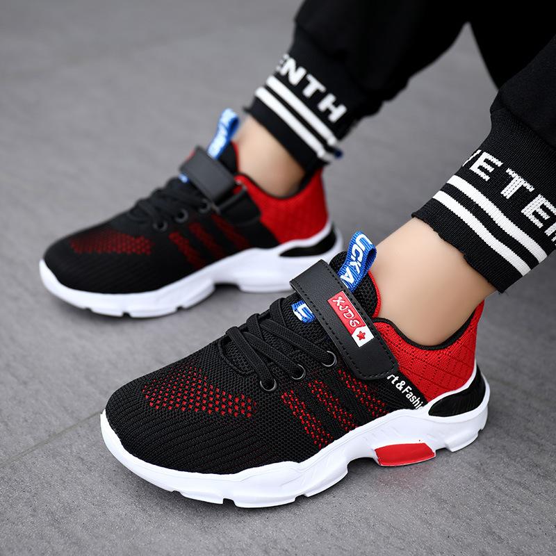 2025 boys shoes spring and summer trendy boys sports shoes leather soft sole children's running shoes boys autumn shoes middle and old children