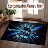 Custom Rug BIRMINGHAM CITY Pattern Print Name Text Soft Non‑Slip Floor Carpet for Home Indoor Decoration