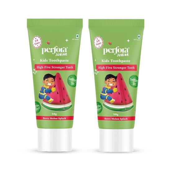 

Perfora Kids Зубная паста - 100 г (50 г х 2) | Без SLS | Содержит микро-ГАП для укрепления зубов | Без искусственных подсластителей | Упаковка из 2 штук