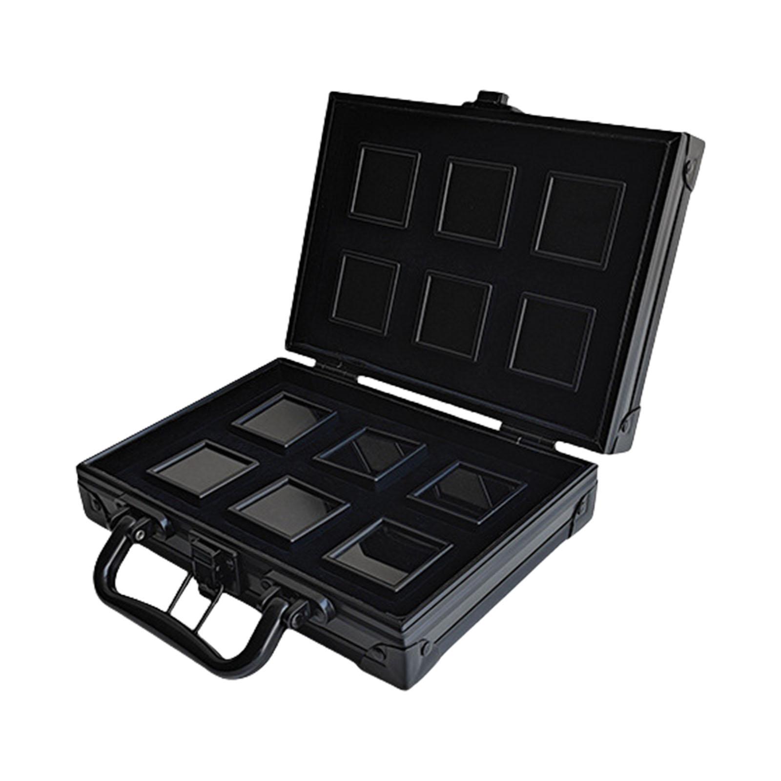

Portable Size Aluminum Alloy Gemstones Organizers With Soft Sponge Cushion Designs for Home or Exhibition Display Use