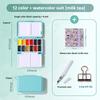 Travel Paint Palette Pocket Artist Watercolor Set Schmincke 12/24Colors Portable Watercolor Paint Box Sketchbook Set for Student