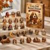 Regalo Conto alla Rovescia di Natale 2026 Calendario dell'Avvento Cane, Calendario da 24 Giorni con 24 Decorazioni Festive Cucciolo Carino Ornamento, Ciondoli Cartoon Acrilici 2D