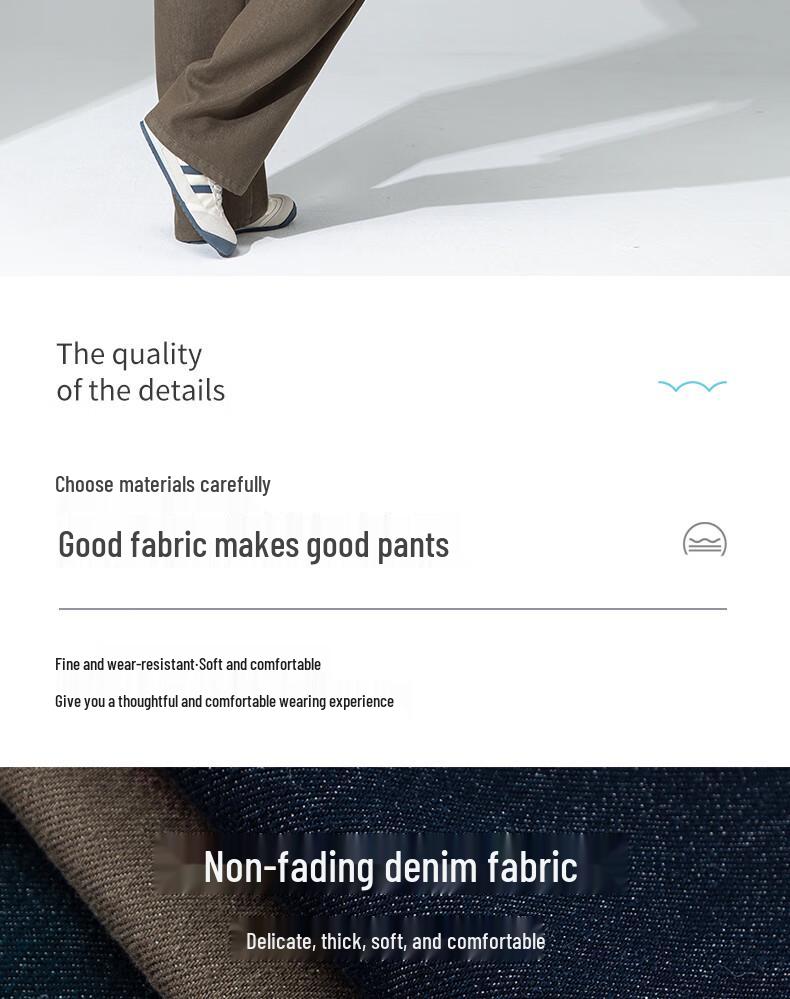 Fanzhen Women's High-Waist Wide-Leg Jeans