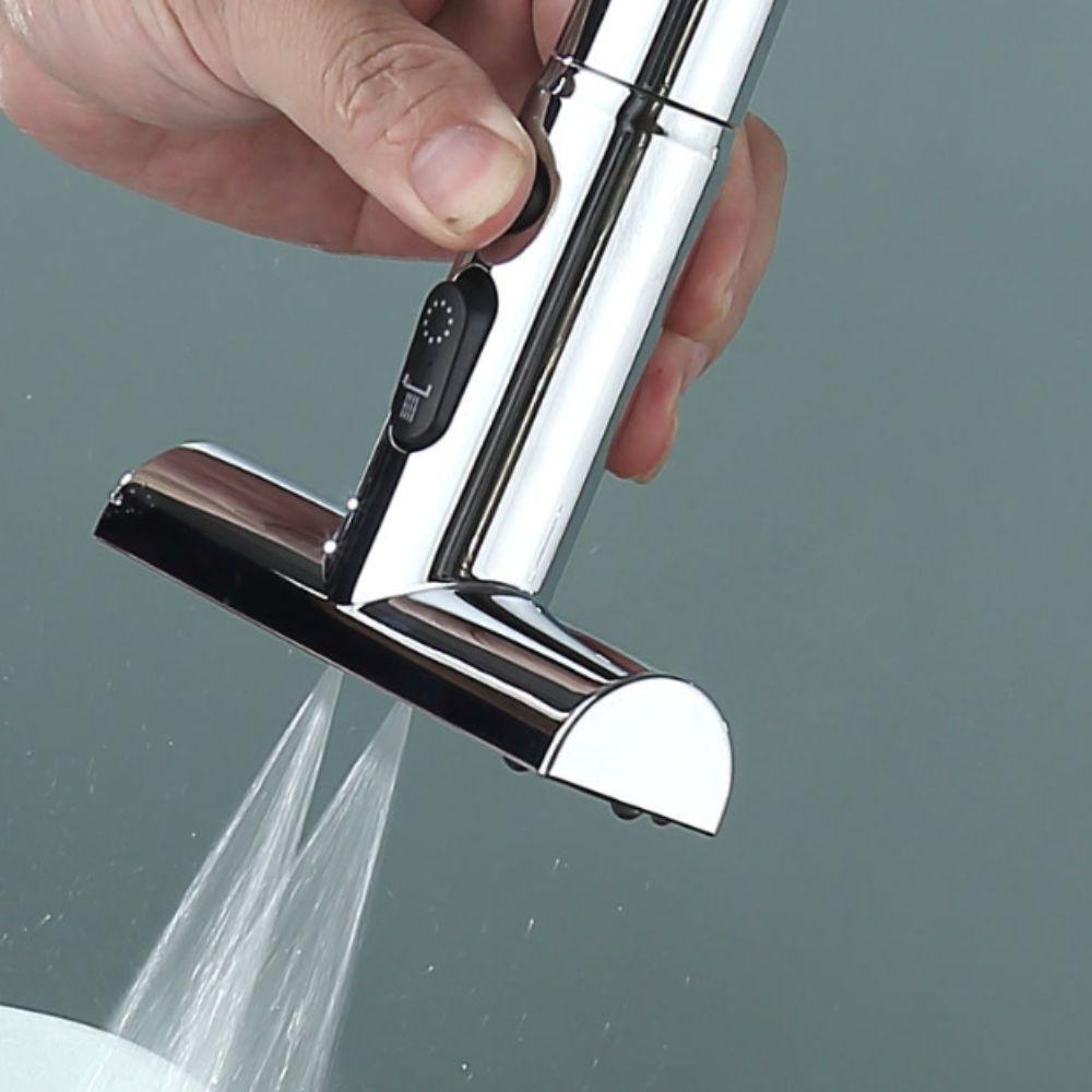 360-degree Rotation Waterfall Kitchen Faucet Extender Anti-splash Kitchen Tap Bathroom