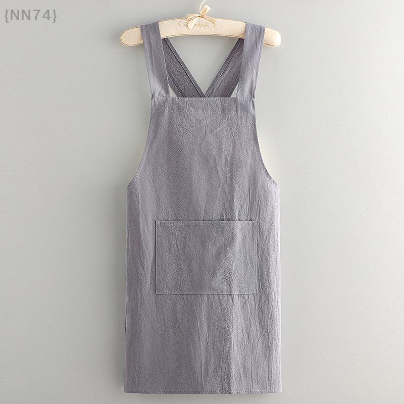 Durable Cotton Waist Apron - Stain-Resistant, Breathable Kitchen Wear For Professional & Home Use 1 Pcs