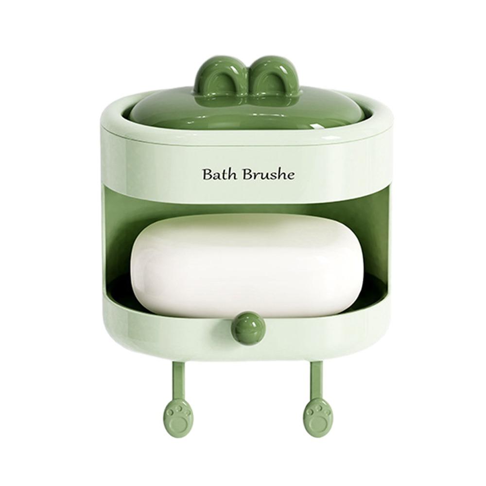 

Мыльница «два в одном» Двусторонняя щетка для мытья шампуня Новый артефакт для ванной зелёный