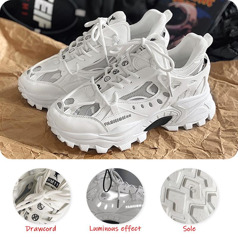 New Men Shoes Sneakers Breathable Damping Sports Shoes Men Casual Shoes Thick Sole Running Outdoor Walking Shoes Sport Sneakers