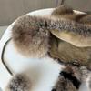 Pälsmössa Dam Imitation Rävpäls Vinter Varm Förtjockad Mongolisk Mössa Mode Söt Lei Feng-mössa