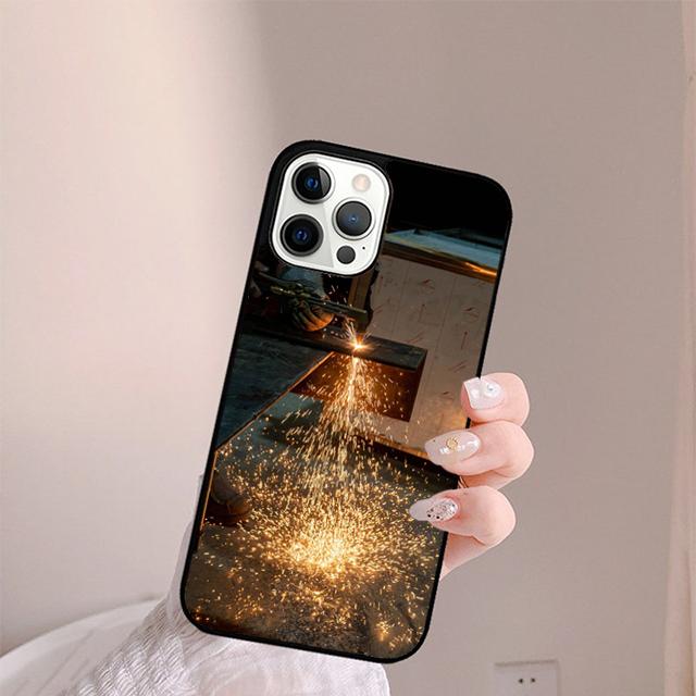 Welder Welding Hot Metal Worker Phone Case For iPhone 17 Air 13 12 14 15 16  Cover For Apple Pro Max Plus SE Coque