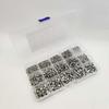670-Piece 304 Stainless Steel Hex Socket Screw & Nut Set with Cylindrical Head, M2/M3/M4 Sizes
