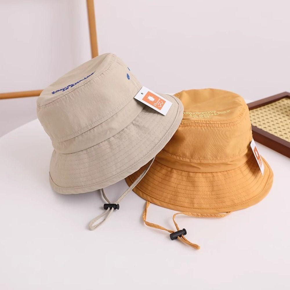 Mesh Breathable  Bucket Hat Korean Style Children's Fisherman Hat Breathable Summer Kid Sunhat  Boy