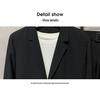 Men's Slim-Fit Casual Blazer - Spring, Korean Style, Versatile Solid Color.