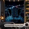 TapestryMAN Truck Custom Name Text Personalized Wall Hanging Tapestry Home Wall Decor