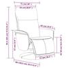 VidaXL Fauteuil inclinable avec repose-pieds marron similicuir 356546