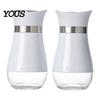Stainless Steel Spice Containers 2PCS Glass Seasoning Jar, Moisture Proof Kitchen Organization Accessories Holders, Nordic Style Refillable Dispenser