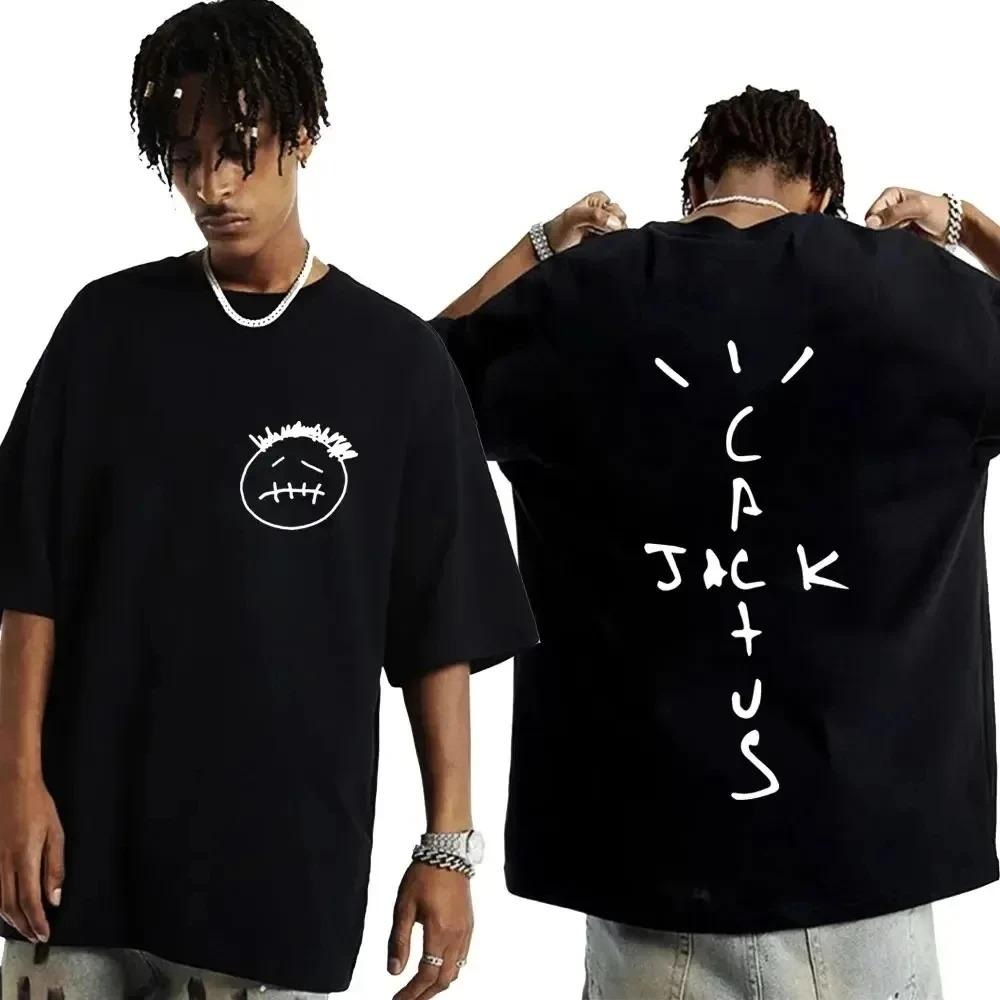 

Rapper Cactus Jack Music Album T Shirts Unisex Women Fashion Hip Hop T Shirt Short Sleeve Tshirt Oversized Tops 4XL