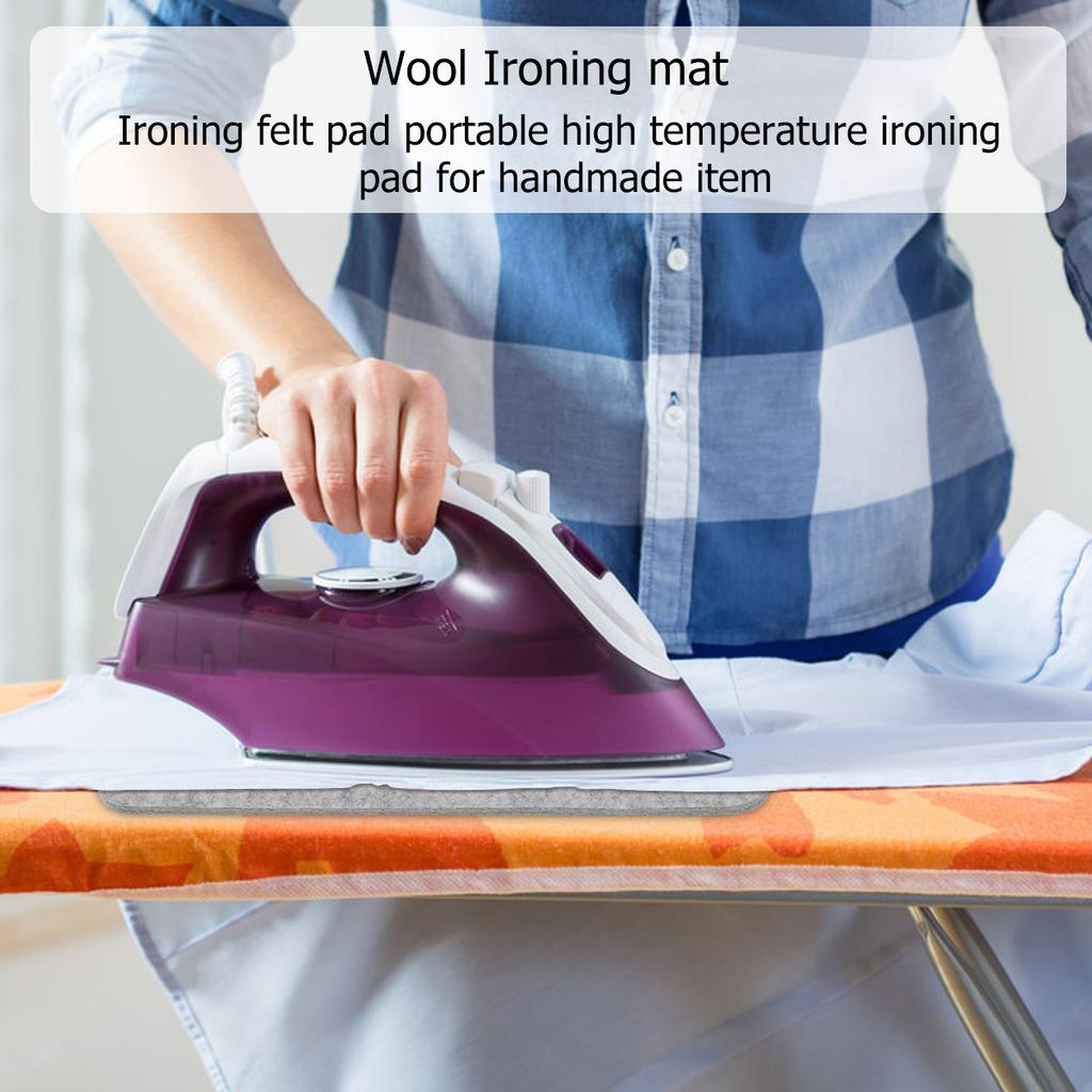 9x9 Inch Wool Ironing Pad Heat Retaining Felt Press Mat for Quilting Embroidery Stitching Applique Sewing Craft Projects