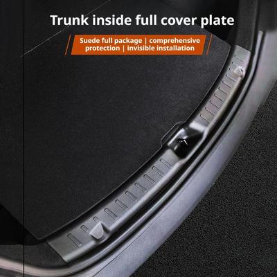 For The 2025 Refreshed Trunk Sill Trim Kick Guard Car Interior TPE Protective Panel Interior Decoration 2025