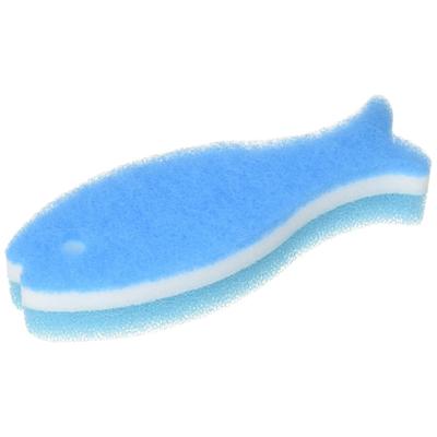Fish-Shaped Long Sponge for Glasses & Bottles - 3-Layer Design for Easy Cleaning K479B