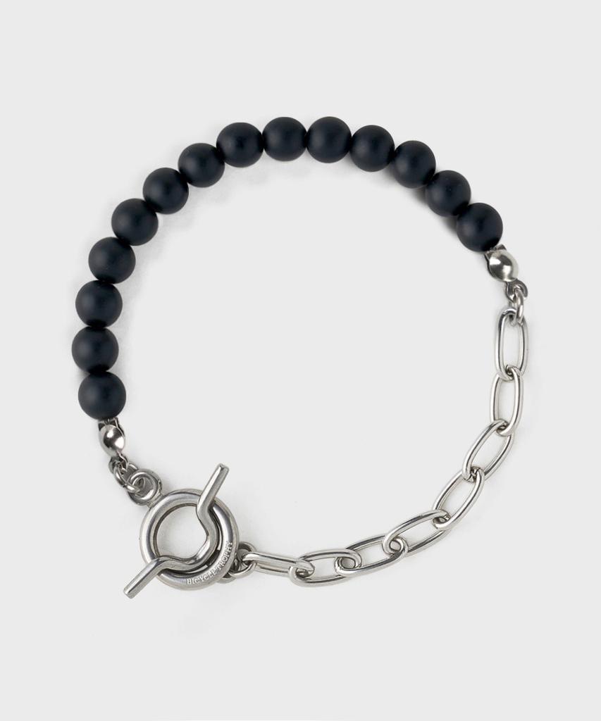 Bicycletrophy Bt Gemstone Bracelet 07 (2 Types / 6Mm Matte Onyx)
