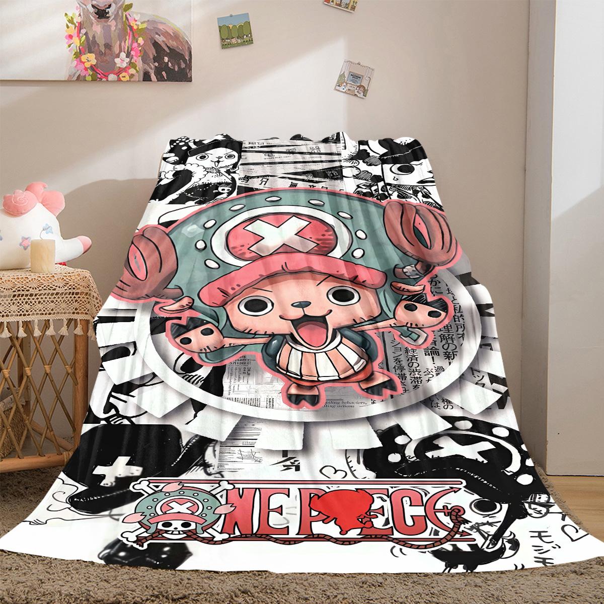 

Anime Pirate Adventure Soft Flannel Blanket Lightweight Cozy Microfiber Blanket for Couch Bed LXR177 75x90cm