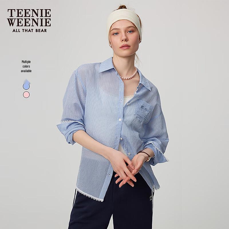 Teenie Weenie Women s Striped Lace Blouse L