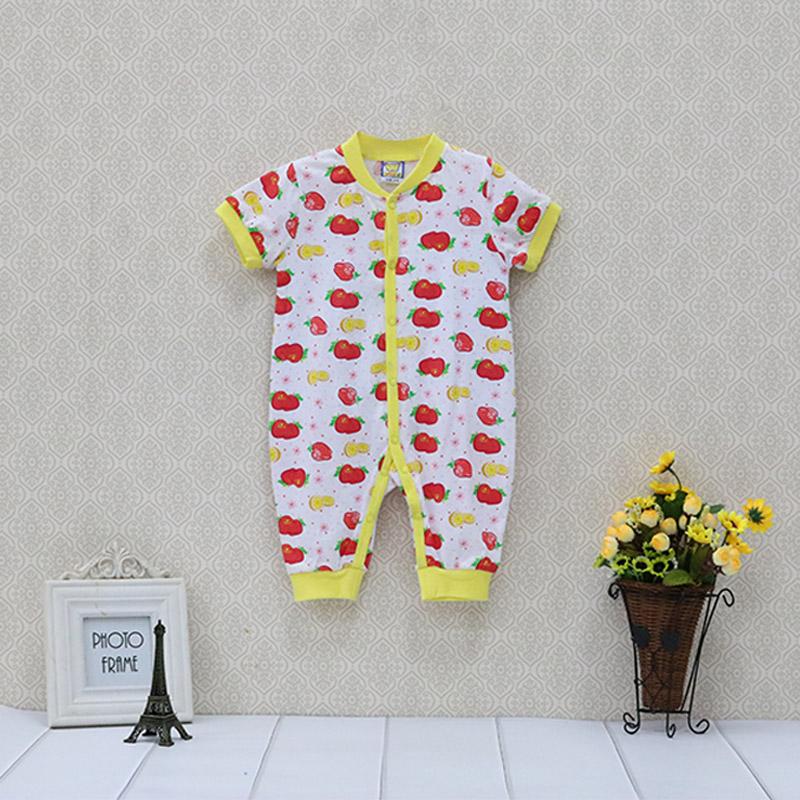 Newborn Boy Girl  Infant Clothing Cotton Button Short Sleeve Rompers Winter Spring One Piece Kid Long Sleeve Kidswear Aapparel