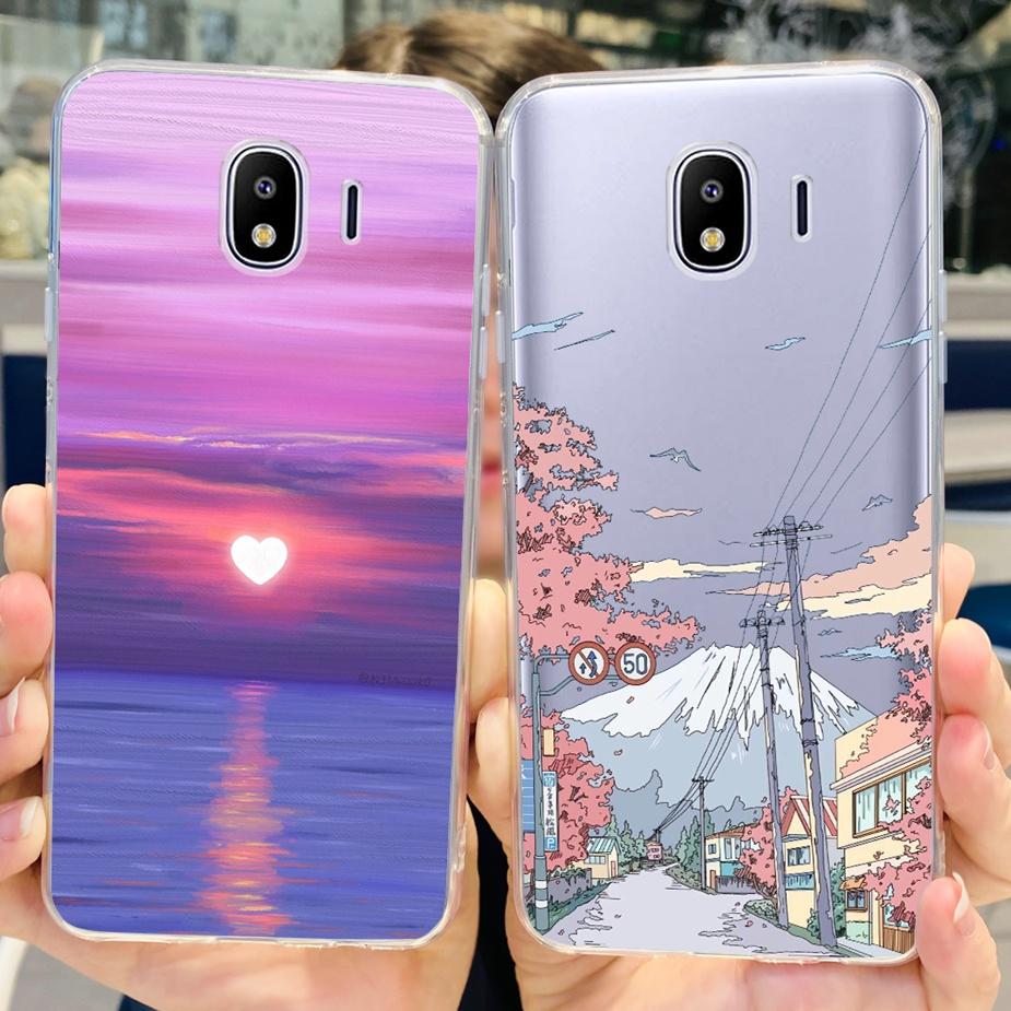 For Samsung Galaxy J4 2018 Case SM-J400F Luxury Clear Silicone Soft TPU Phone Case For Samsung J4 Plus J4+ J415F Back Cover Capa
