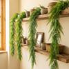 180CM Length Artificial Persian Fern Vines Plastic UV Resistant Faux Boston Fern Garland Lifelike Lush Leaves Greenery Garland