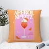 Home Decor Aperol Spritz Themed Decorative Pillow Covers Pattern Cushion Cover Suitable For Sofa Bedroom Car Pillow Cover