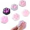 Grape Ball Squeeze Ball Toy Stress Relief Toy Squeeze the Ball To Transform It Into a Cat Paw Design - - Grape! - 4-Pack -