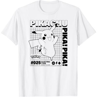 Pokémon - Pikachu Info Chart T-Shirt