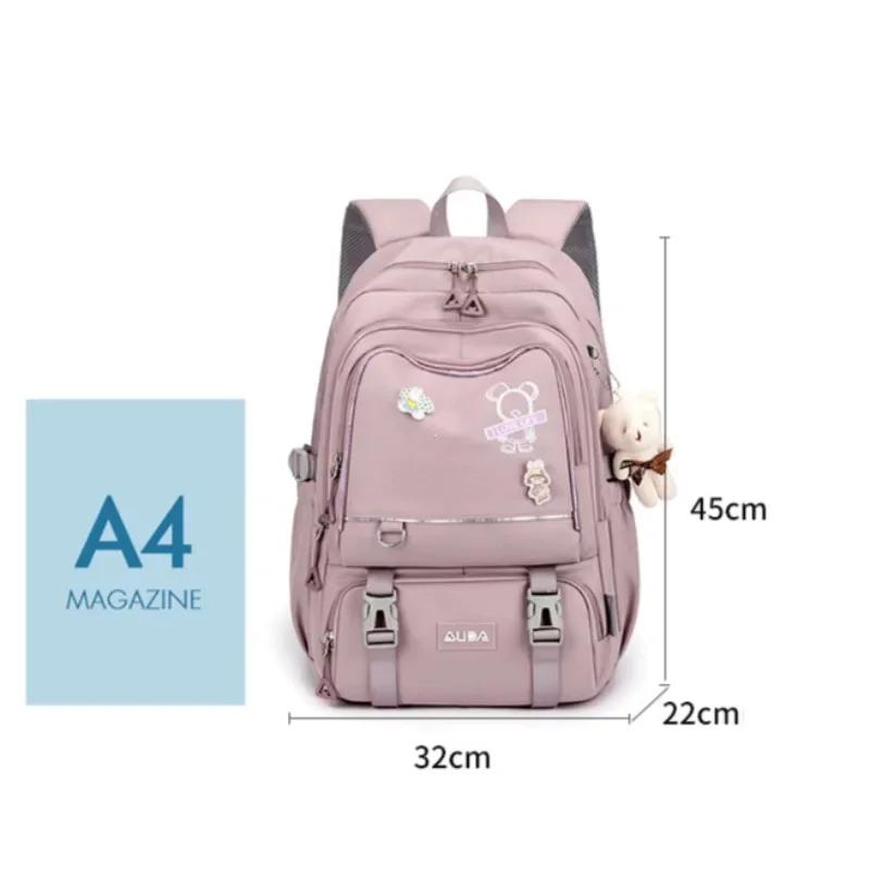 Children School Bags For Girls Large Schoolbag Kawaii Primary School Backpack Kids Book Bag Waterproof Laptop Travel Rucksack