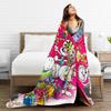 Diddl Happy Birthday Blanket Quality Super Warm  Throw Blanket Winter Child Outdoor Novelty Bedspread